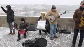 Bridge Band at Charles Bridge (Karlův most), Prague