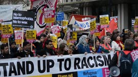 Anti-racism march in London ahead of UN's anti-racism day
