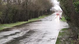 Flooding around Saddleworth near Manchester