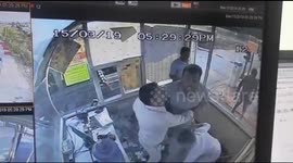 Beware the slipper! Man charges into toll booth to hit employee with slipper