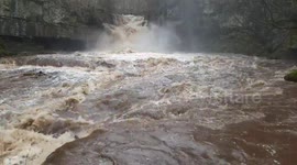 Waterfall in spate
