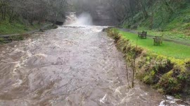 Fast flowing River in Wensleydale