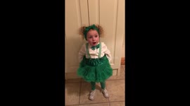 Excited for St Patrick's Day? This little Irish girl is!