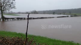 Car damage in Wensleydale flooding