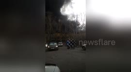 Major fire breaks out at rubber factory in central Russia