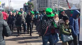 Crowds at St.Patrick's Parade in Dublin 2019