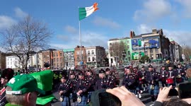 The Emerald Isle! Dublin celebrates St. Patrick's Day with its parade