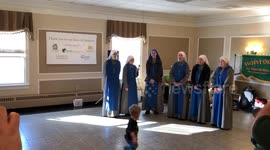 Nuns singing Lady of Knock as children play St. Patrick’s Day