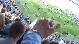 Fan films moment Man City win first Premier League title since 1968