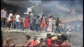 The strange Holi tradition in Varanasi where people celebrate with funeral-pyre ashes