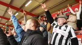 Newcastle fans chant 'don't take me home' after last-minute equaliser at Bournemouth