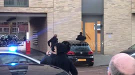 Police activity at scene of Utrecht shooting arrest