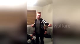 Lights out! Smashing sunday for Scottish boy when he breaks lamp