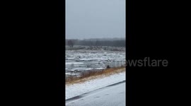 Nebraska bridge washes away in severe flooding