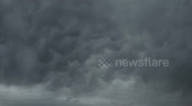 Bizarre clouds form over active volcano in time-lapse video