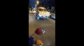 Heartbreaking moment pet dog chases owner's car after they 'abandoned him when moving house'