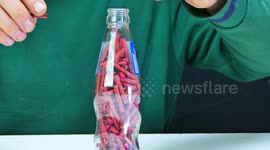 WOW!!! Chain Reaction Firecrackers in Bottle