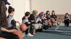 Gaza girls defy challenges by enrolling at basketball academy