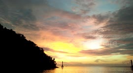 Sunset at Padang, West Sumatera
