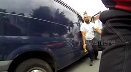 Road Rage in Leyton by van man who was on phone