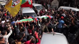 Thousands attend funeral of Palestinians killed in West Bank shooting