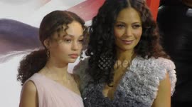 Dumbo Premiere - Nico Parker and Thandie Newton - B - Roll
