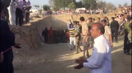 Indian boy trapped for two days in borewell is rescued in marathon operation