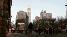 Empire State Building sunset time lapse