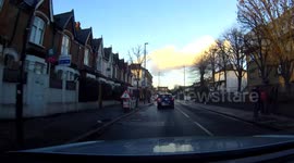 Taxi driver running read light