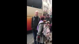 Huge queue forms in Leeds to board coaches to People’s Vote march in London