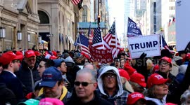 Happy no collusion day! Trump supporters take to streets of New York