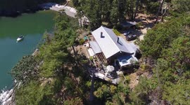 Pender Island - British Columbia Canada - Aerial footage