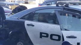 P2 LAX airport police woman claims a pilot gave her a bag at  LAX
