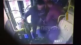 Bus driver dragged off seat by drunk men