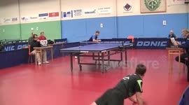 Incredible table tennis backhand shot