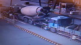 Car rear-ended by brakeless truck