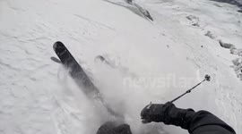 Ski crash ends in multiple fractures