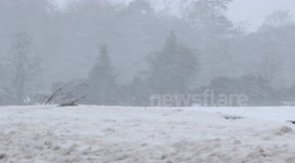 Crazy Blowing Snow/Blizzard - N. Ireland - Jan 14th 2015