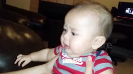 Baby hates birthday song