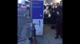 Charlie Hebdo London queues timelapse