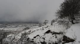 Impressive Curtains Of Snow Over Benbradagh Mt N.I - Jan 16th 2015