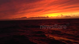 Sunrise in the North Sea