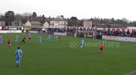 Non-league footballer goes viral after scoring an incredible wonder goal