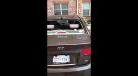 Vicious hail storm in Texas smashes through car windshields