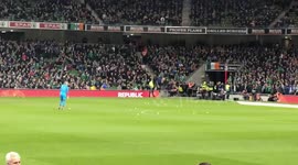 Ireland Tennis Ball Protest - Mick McCarthy