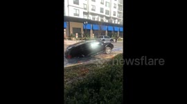Newsflare Edit - Car stuck in sink hole in Orlando