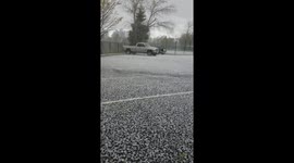 Extreme hailstorm hits Northern California