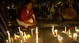 Candlelight vigil in Bogota to honour murdered Indigenous peoples