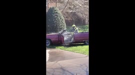 Final clip after the fire department got the fire situated
