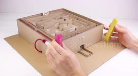 How to Make Game Hydraulic Labyrinth For Kids | DIY Kids